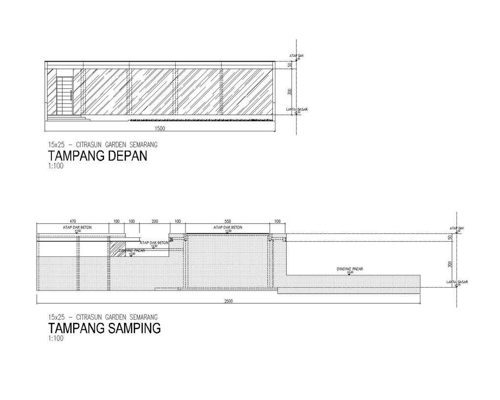 foto denah rumah tipe LB 154 perumahan CITRASUN GARDEN SEMARANG