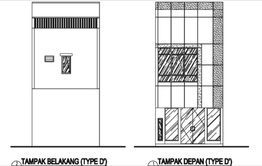 foto tampak rumah tipe STANDAR D' perumahan RUKO BATAVIA ARCADE 1