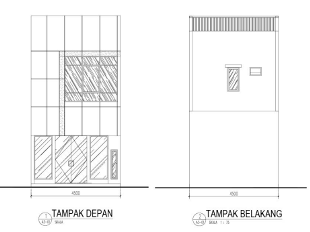 foto tampak rumah tipe STANDAR C perumahan RUKO BATAVIA ARCADE