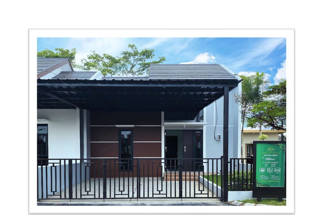foto tampak rumah tipe MILAN perumahan GRAND SEDATI REGENCY