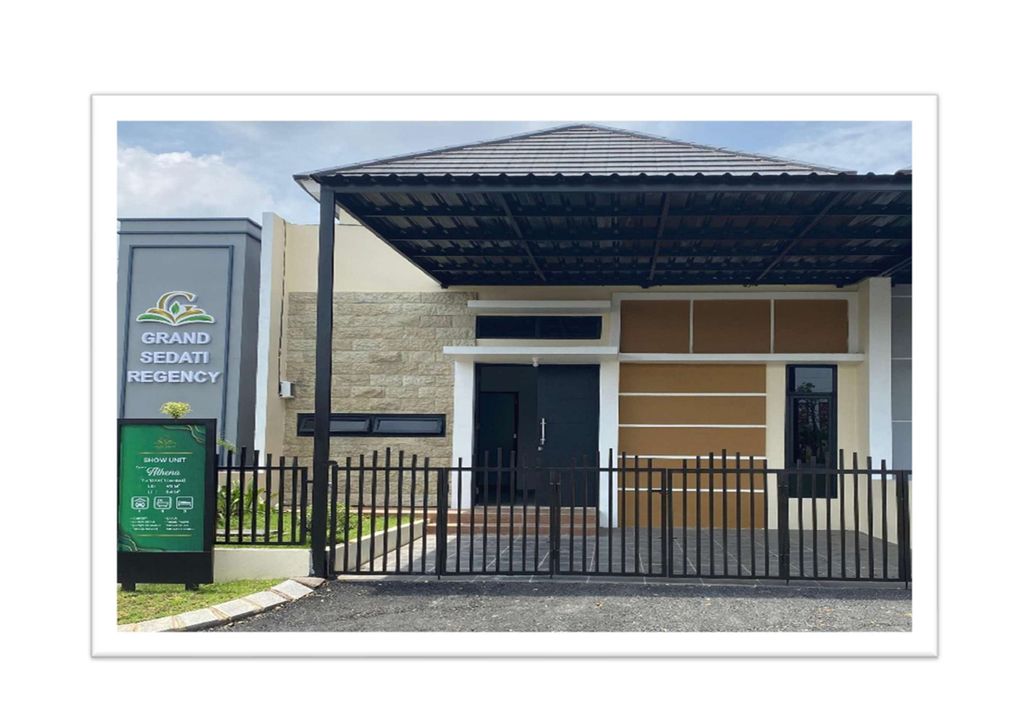 foto tampak rumah tipe ATHENA PLUS perumahan GRAND SEDATI REGENCY