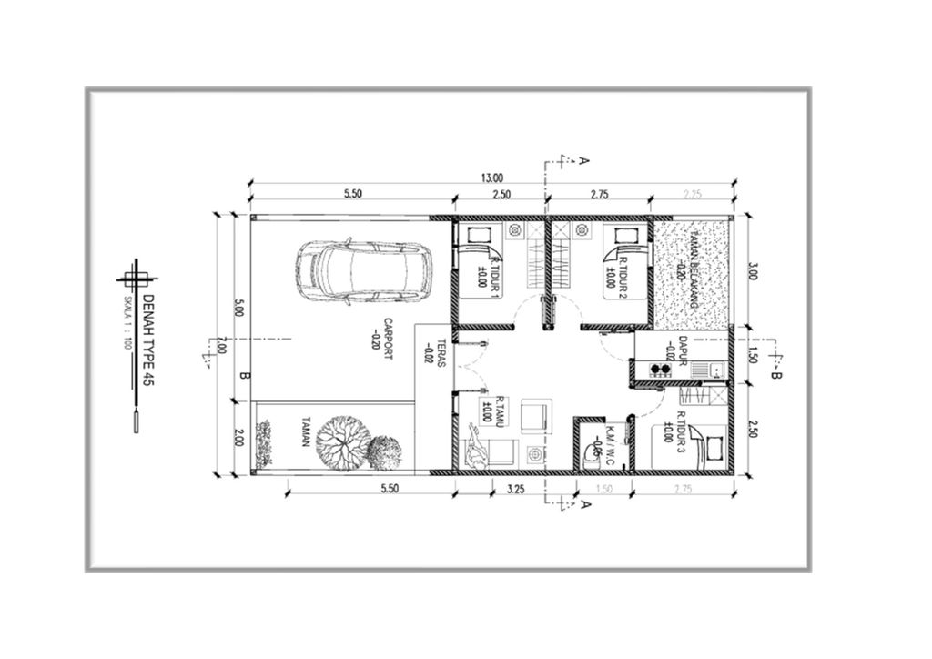 foto denah rumah tipe ATHENA perumahan GRAND SEDATI REGENCY