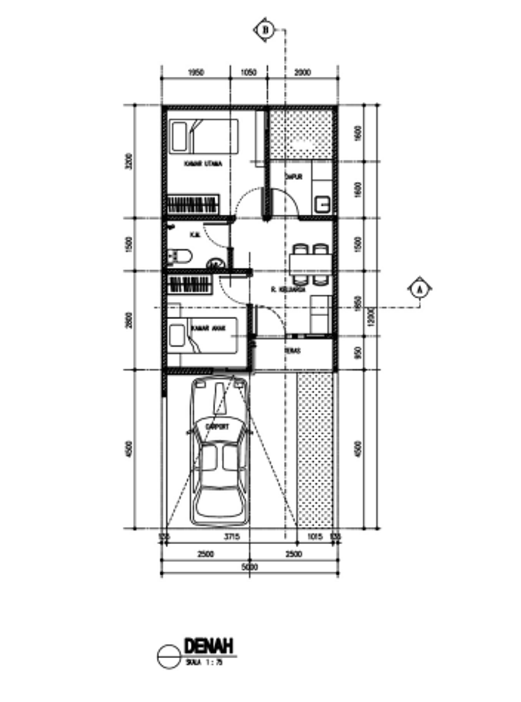foto denah rumah tipe Crested perumahan PURI JAYA 22