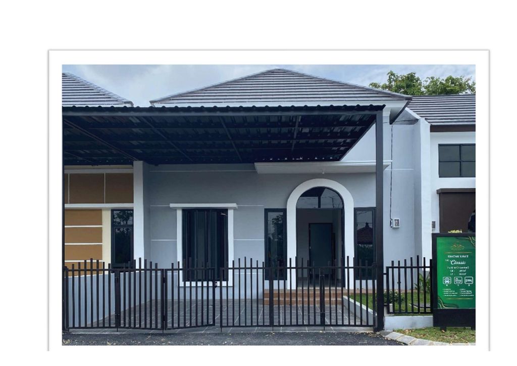 foto tampak rumah tipe CLASSIC perumahan GRAND SEDATI REGENCY