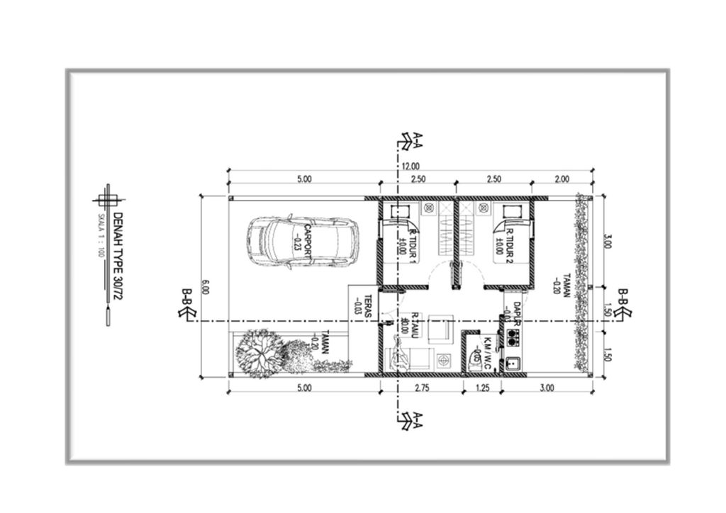 foto denah rumah tipe MILAN perumahan GRAND SEDATI REGENCY