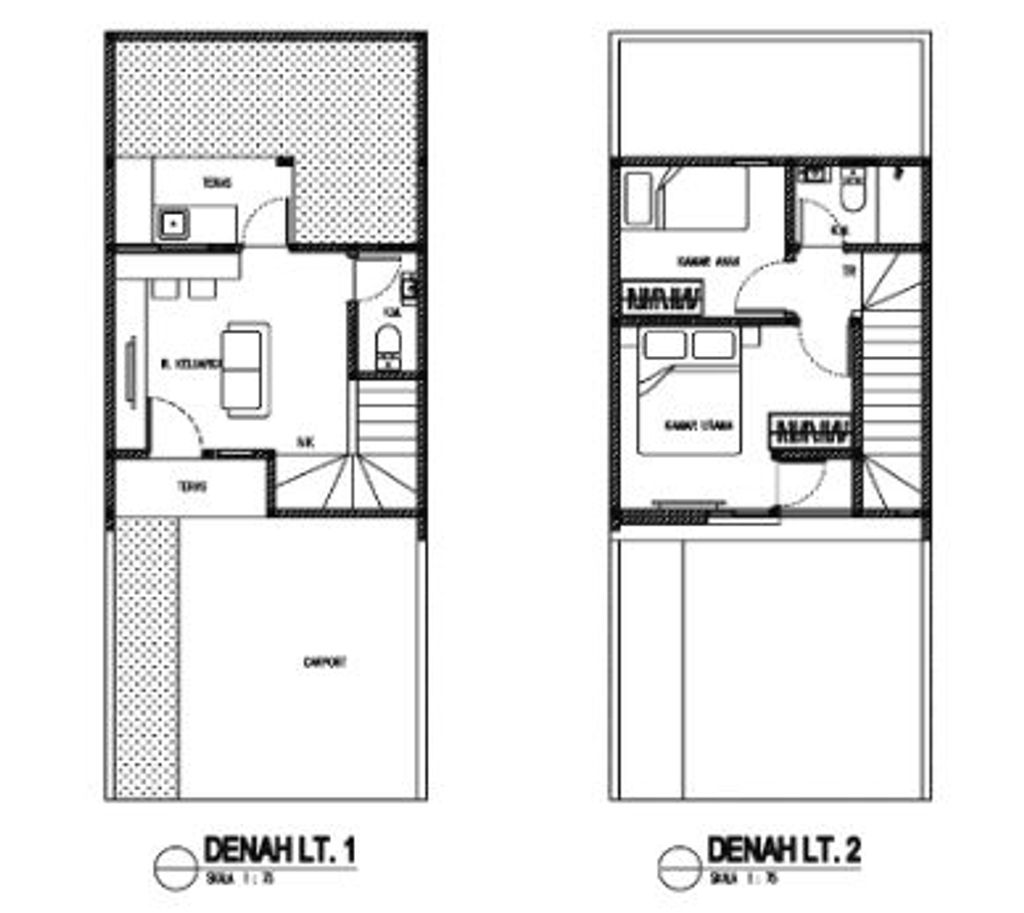 foto denah rumah tipe Corniche Standar perumahan PURI JAYA 26