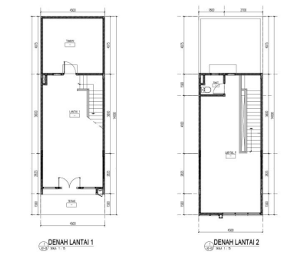 foto denah rumah tipe STANDAR C perumahan RUKO BATAVIA ARCADE
