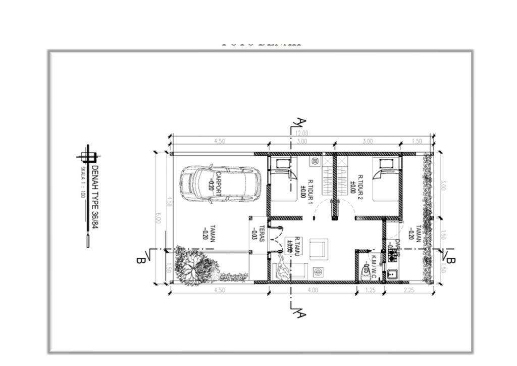 foto denah rumah tipe SEVILLA perumahan GRAND SEDATI REGENCY