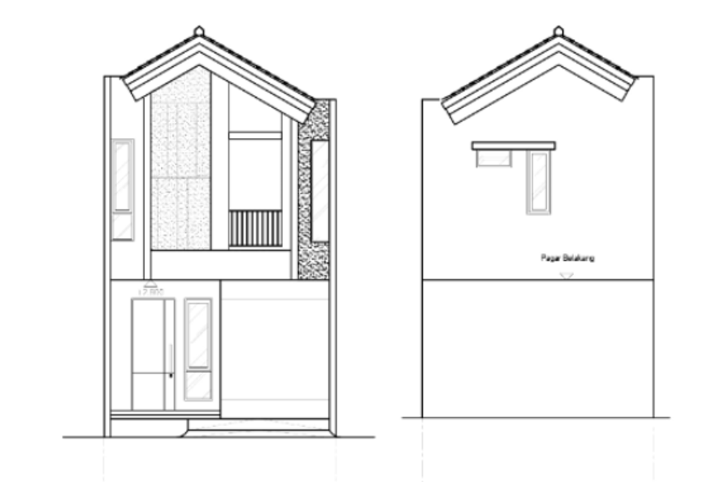 foto tampak rumah tipe BLOSSOM NEW HOUSE STANDART perumahan ROYAL BLOSSOM
