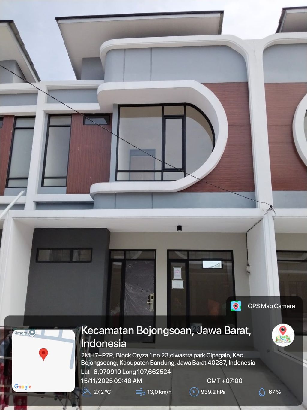 foto tampak rumah tipe 57 Compact High Ceiling (3KT) (481) perumahan G-Land Ciwastra Park 2