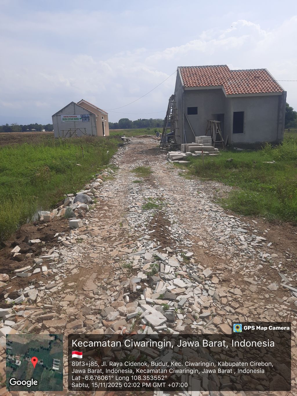 foto posisi tengah perumahan GRAHA LESTARI BUDUR