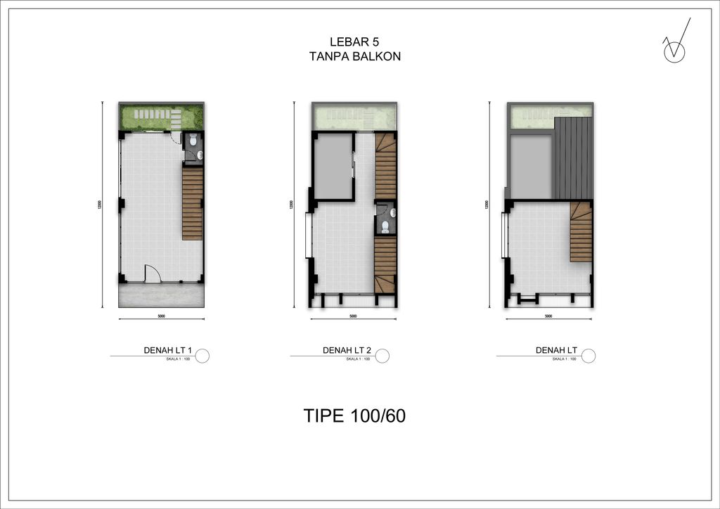 foto denah rumah tipe WESTON 100 perumahan METLAND CIKARANG