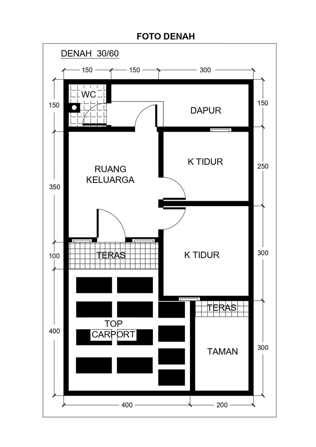 foto denah rumah tipe 30/60 perumahan KERTAGRAHA GRANDE