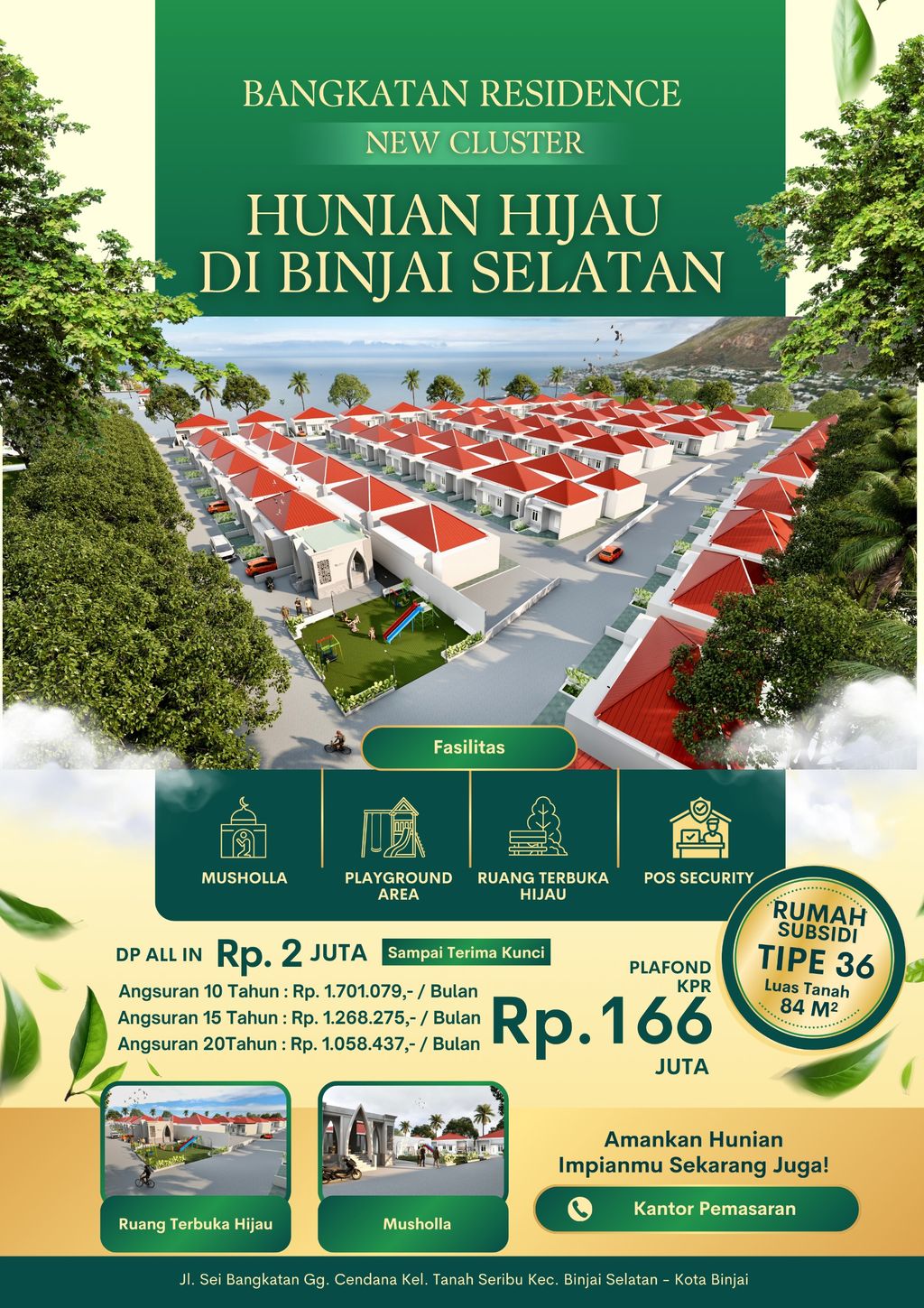 foto gerbang perumahan BANGKATAN RESIDENCE