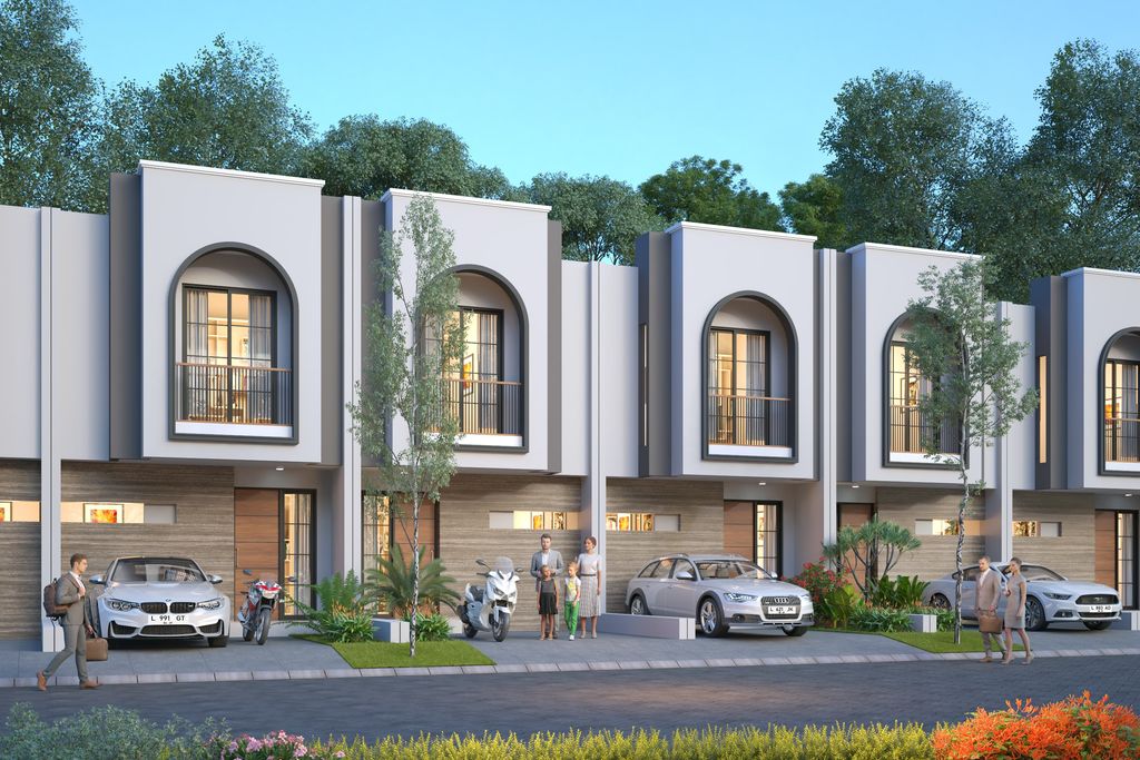 foto tampak rumah tipe A950 62/80 perumahan Patra One