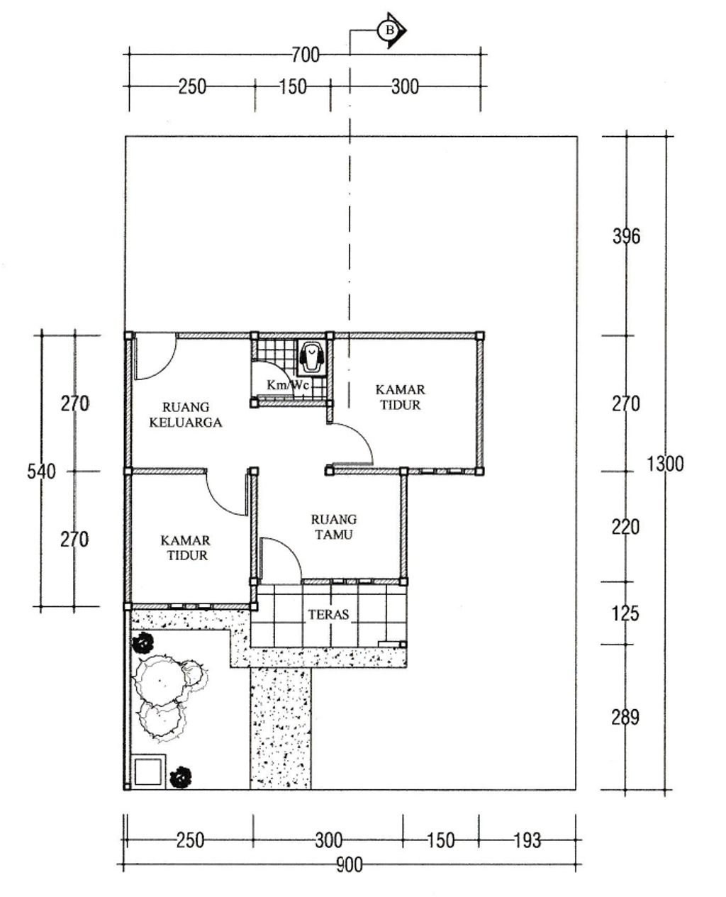 foto denah rumah tipe 36 BERSUBSIDI perumahan ZACKY REGENCY.
