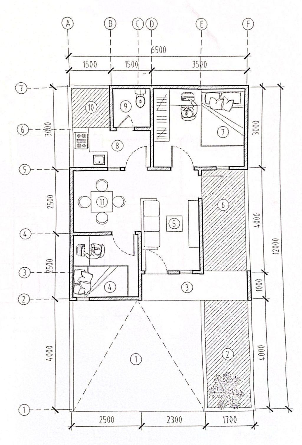foto denah rumah tipe 36 perumahan PERUMAHAN ADILUHUNG 99