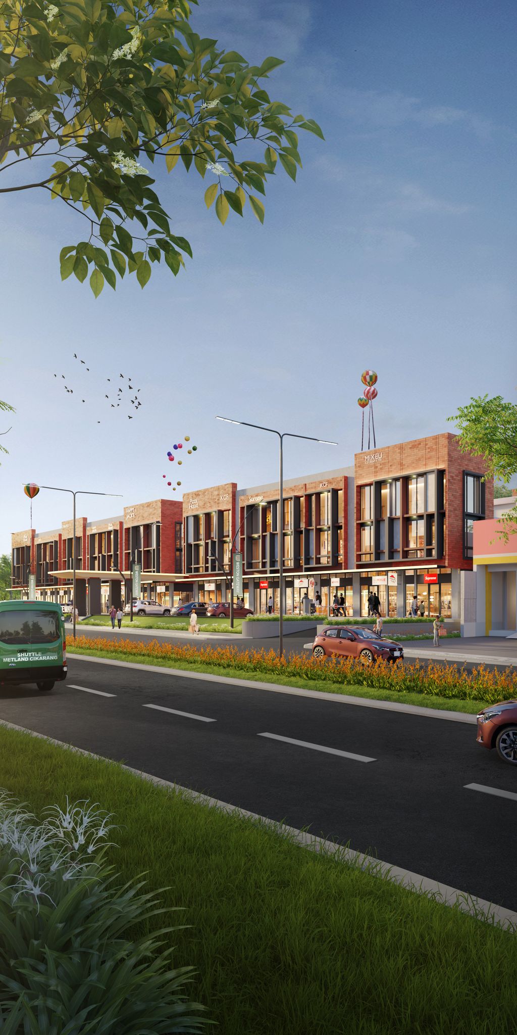 foto tampak rumah tipe EASTON 90 perumahan METLAND CIKARANG