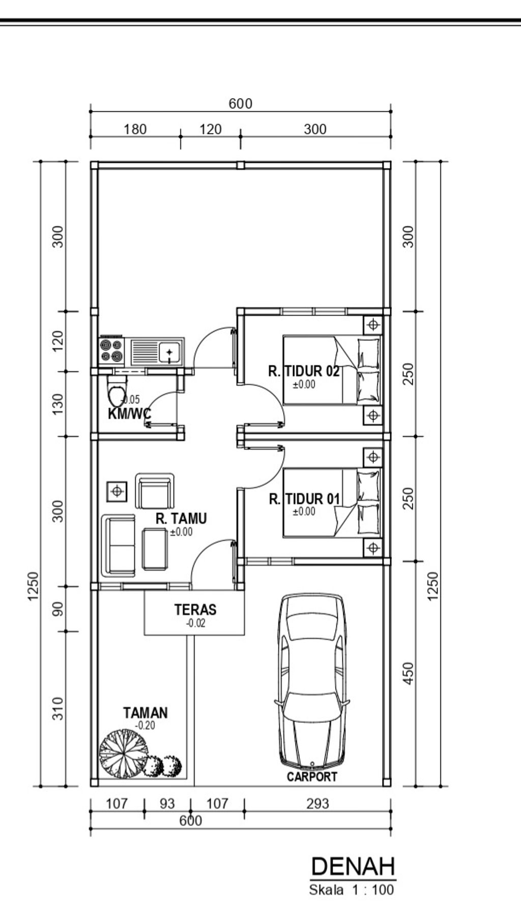foto denah rumah tipe P-30 perumahan Graha Amerta Bunder 2