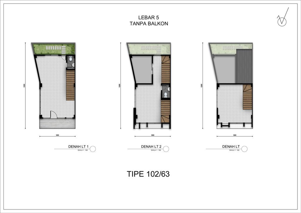 foto denah rumah tipe EASTON 102 perumahan METLAND CIKARANG
