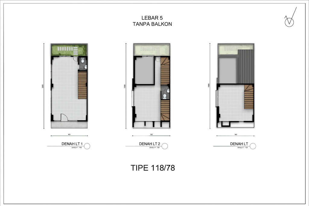 foto denah rumah tipe EASTON 118 perumahan METLAND CIKARANG
