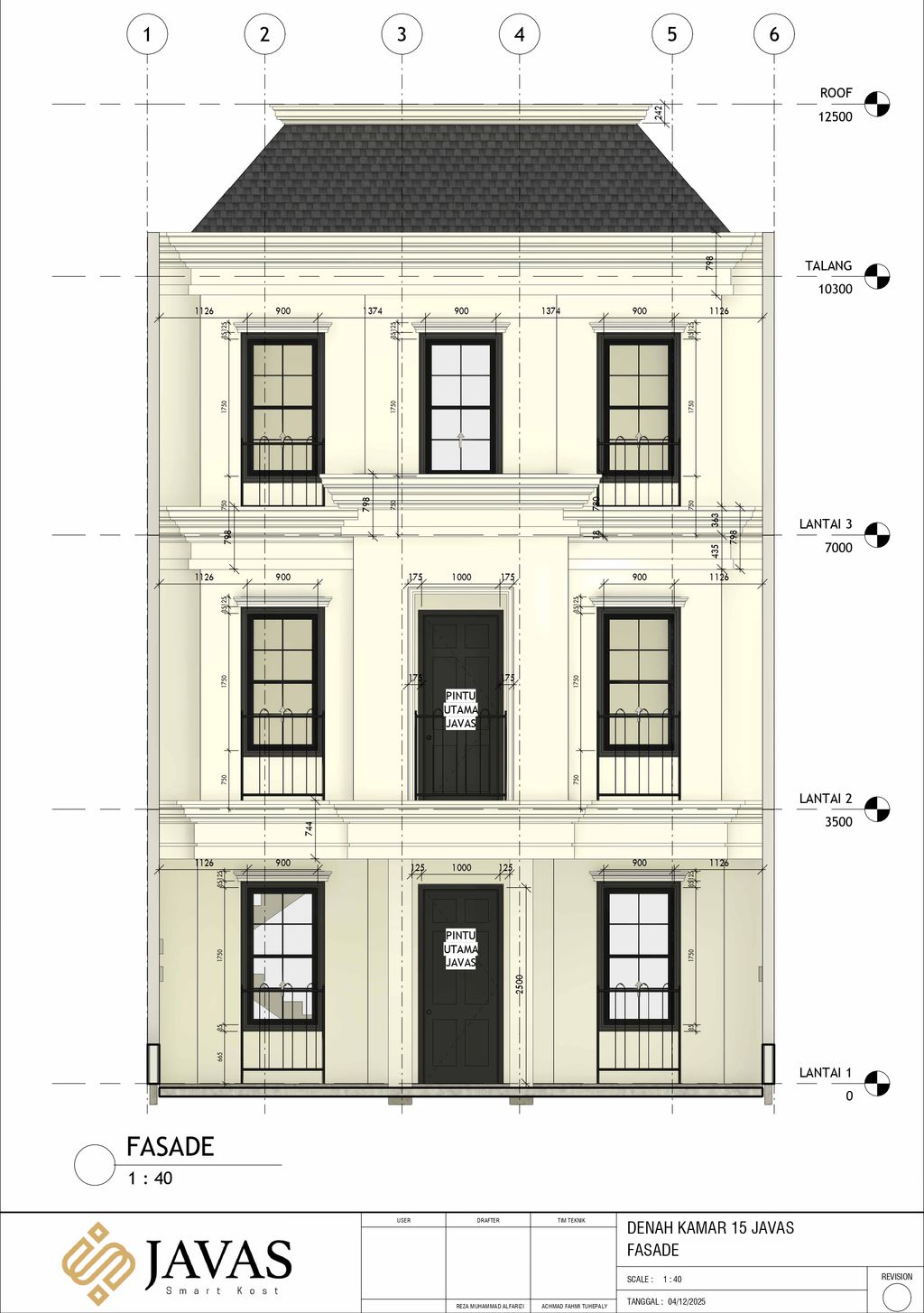 foto denah rumah tipe 238/96 perumahan JAVAS