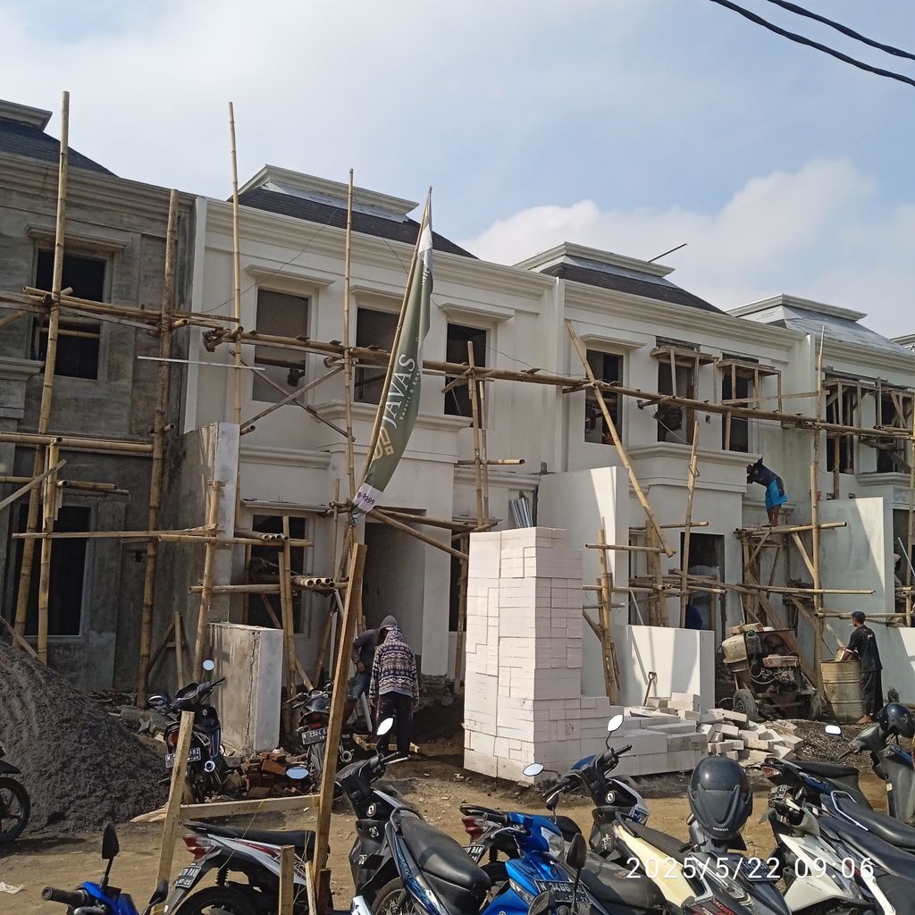 foto tampak rumah tipe 238/96 perumahan JAVAS