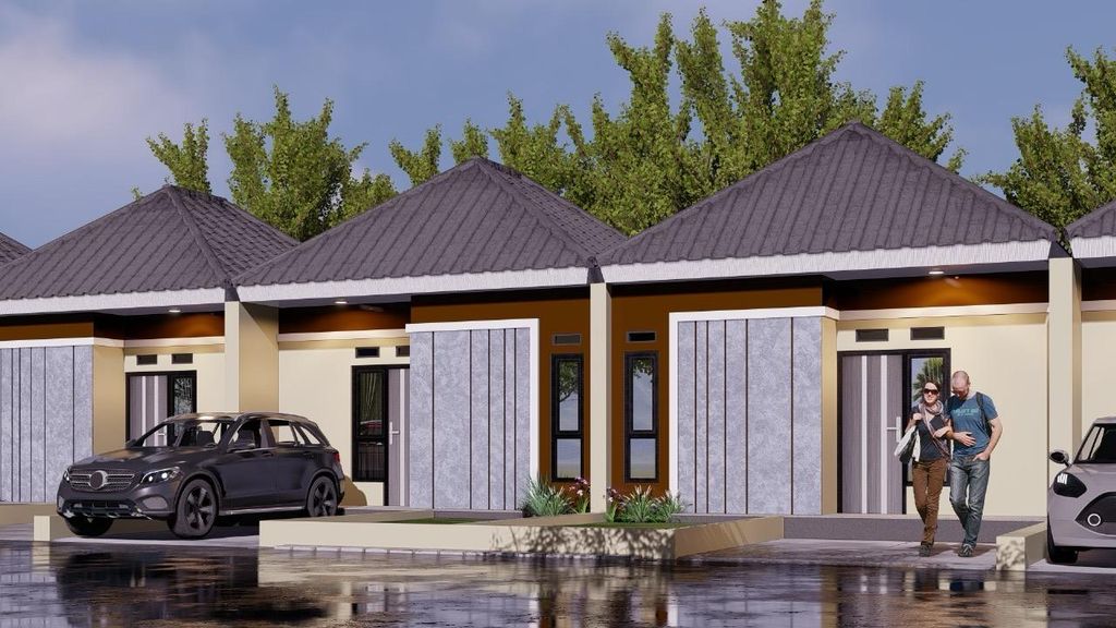 foto tampak rumah tipe 33/60 perumahan GRIYA MITRA ADIGANA