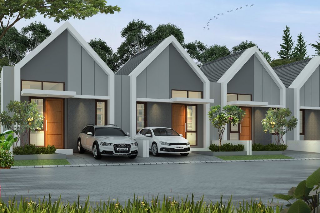 foto tampak rumah tipe 30/60 perumahan Rembang View