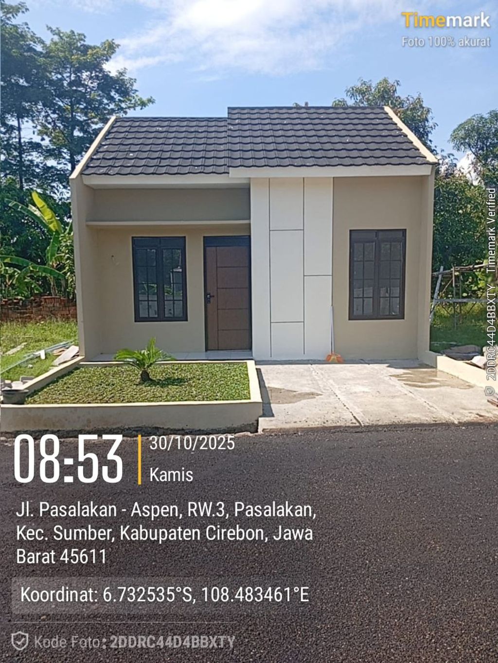 foto tampak rumah tipe Subsidi perumahan LENTERA BUMI PASALAKAN