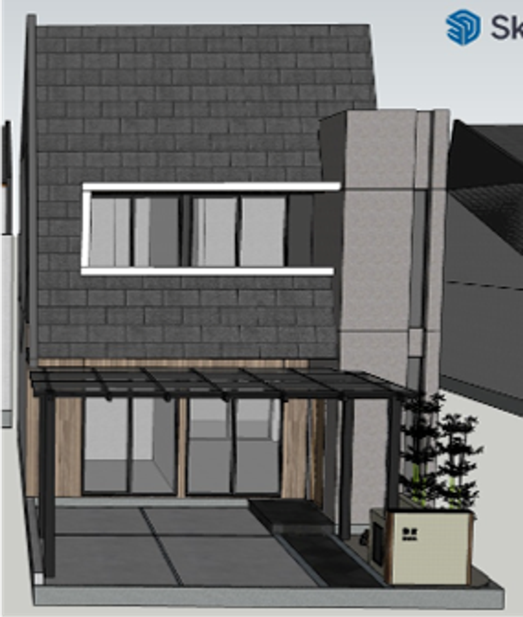 foto tampak rumah tipe AYAME F.03.10 perumahan MORIZONO