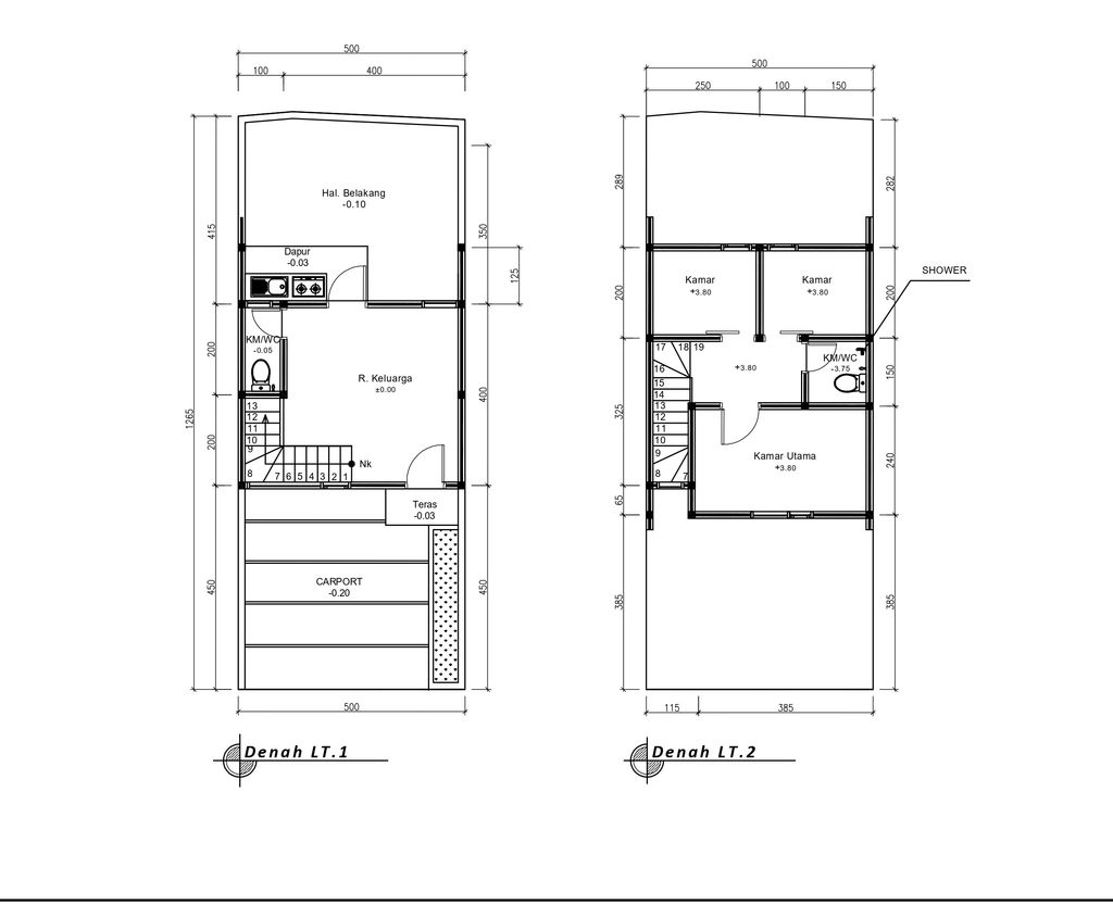 foto denah rumah tipe 50 Compact (3 Kamar) High Ceiling (410) perumahan G-Land Ciwastra Park 2