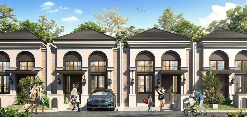 foto tampak rumah tipe KIKU SUDUT - SUDUT perumahan CITRA ECOPOLIS RAYA - ECO RESIDENCE - BELLE FLEUR EXT