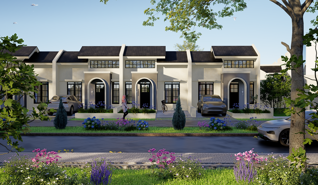 foto tampak rumah tipe Ameera perumahan Griya Bukit Intan Kragilan