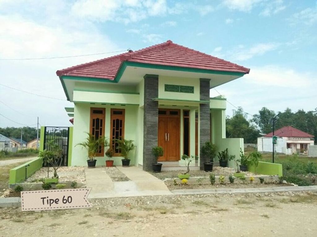 foto tampak rumah tipe FLAMBOYAN perumahan Tunjungan Park Residence