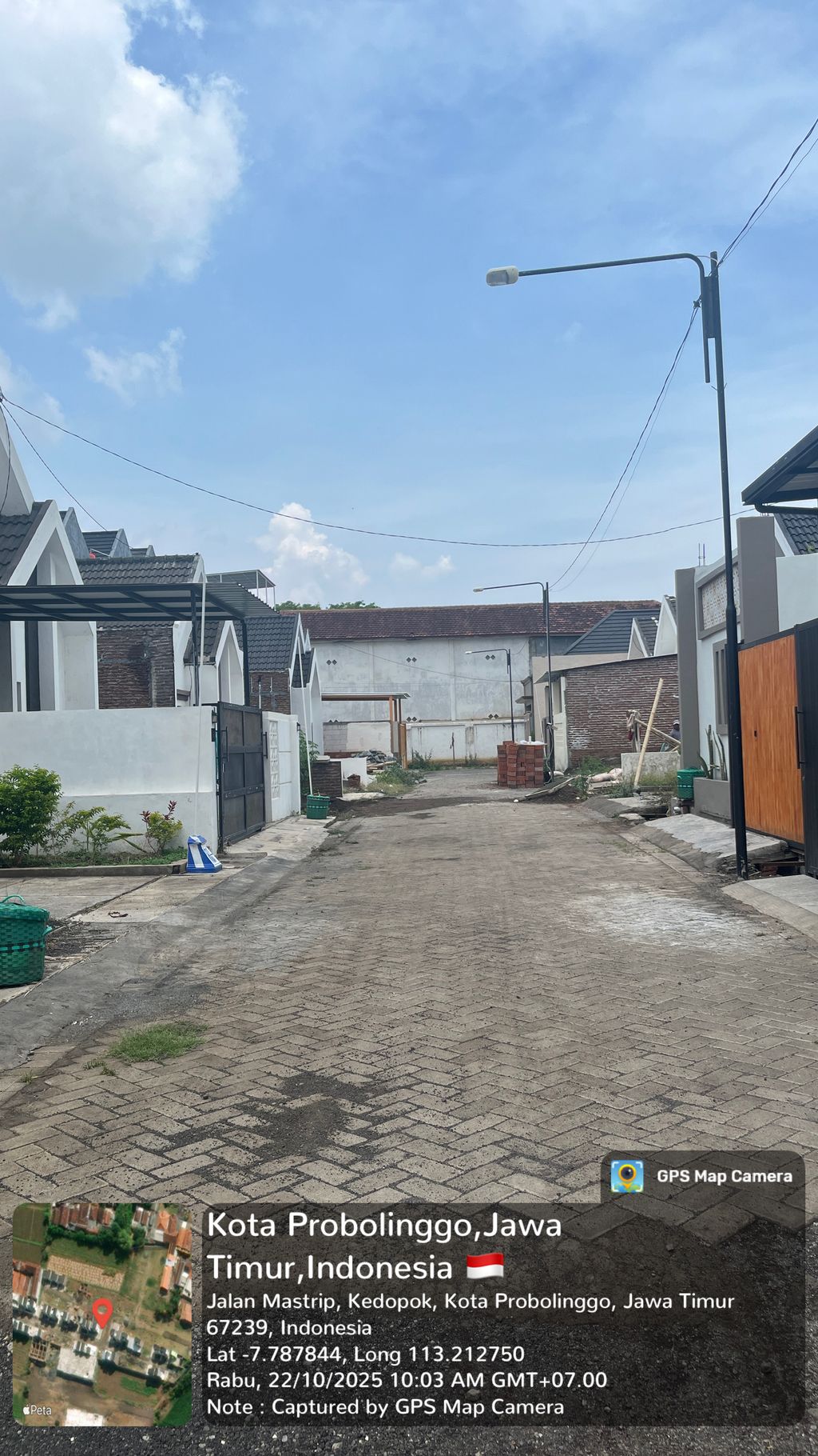 foto posisi tengah perumahan MUTIARA VILLAGE CLUSTER 2 TAHAP 4