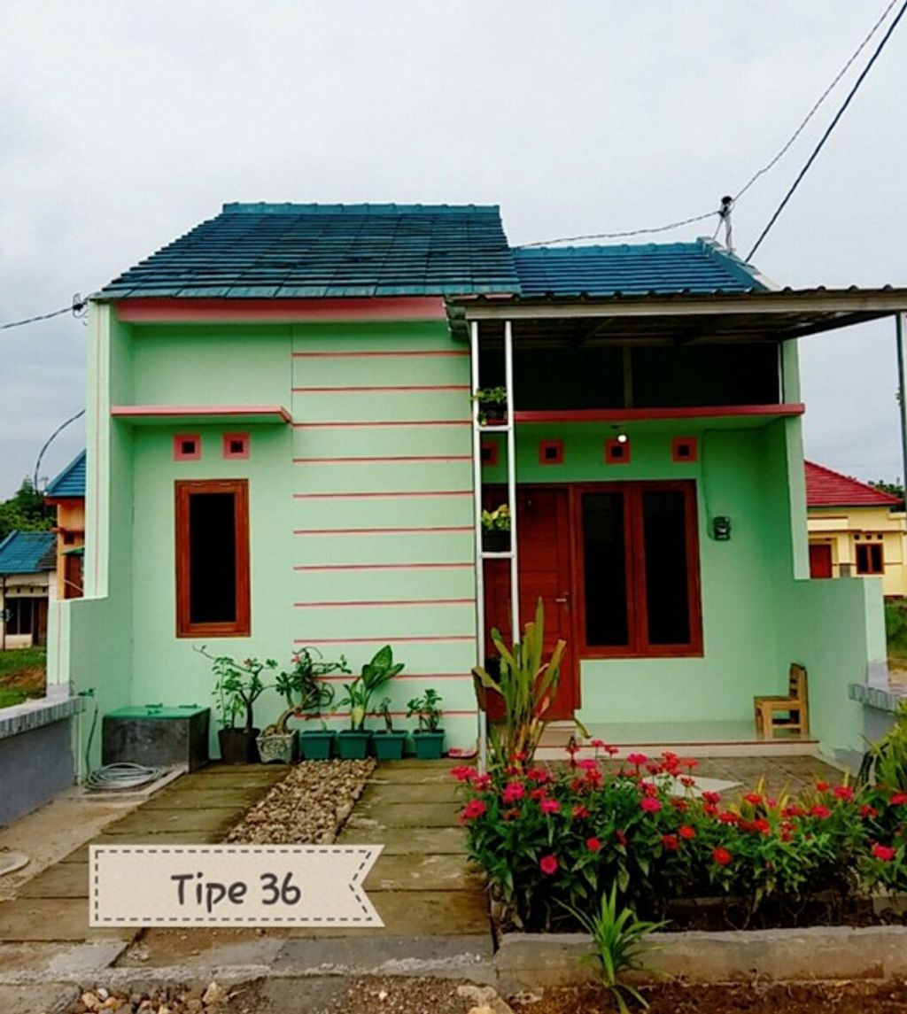 foto tampak rumah tipe DAHLIA perumahan Tunjungan Park Residence