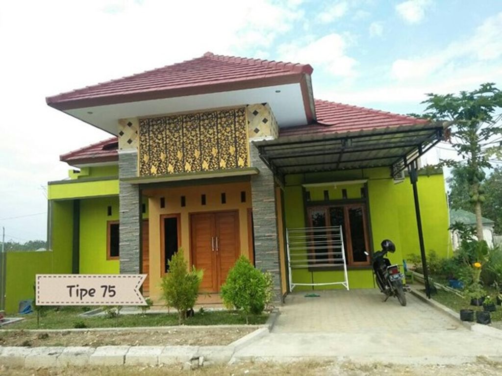 foto tampak rumah tipe BOUGENVILLE perumahan Tunjungan Park Residence