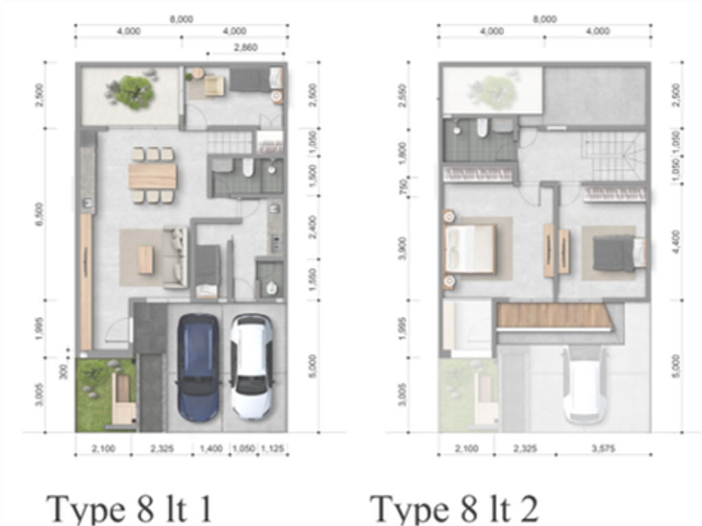 foto denah rumah tipe KAEDE F.05.07 perumahan MORIZONO