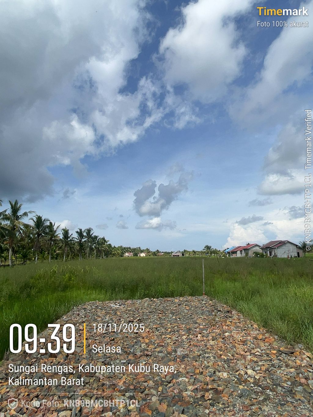 foto posisi tengah perumahan BORNEO LIVING ESTATE