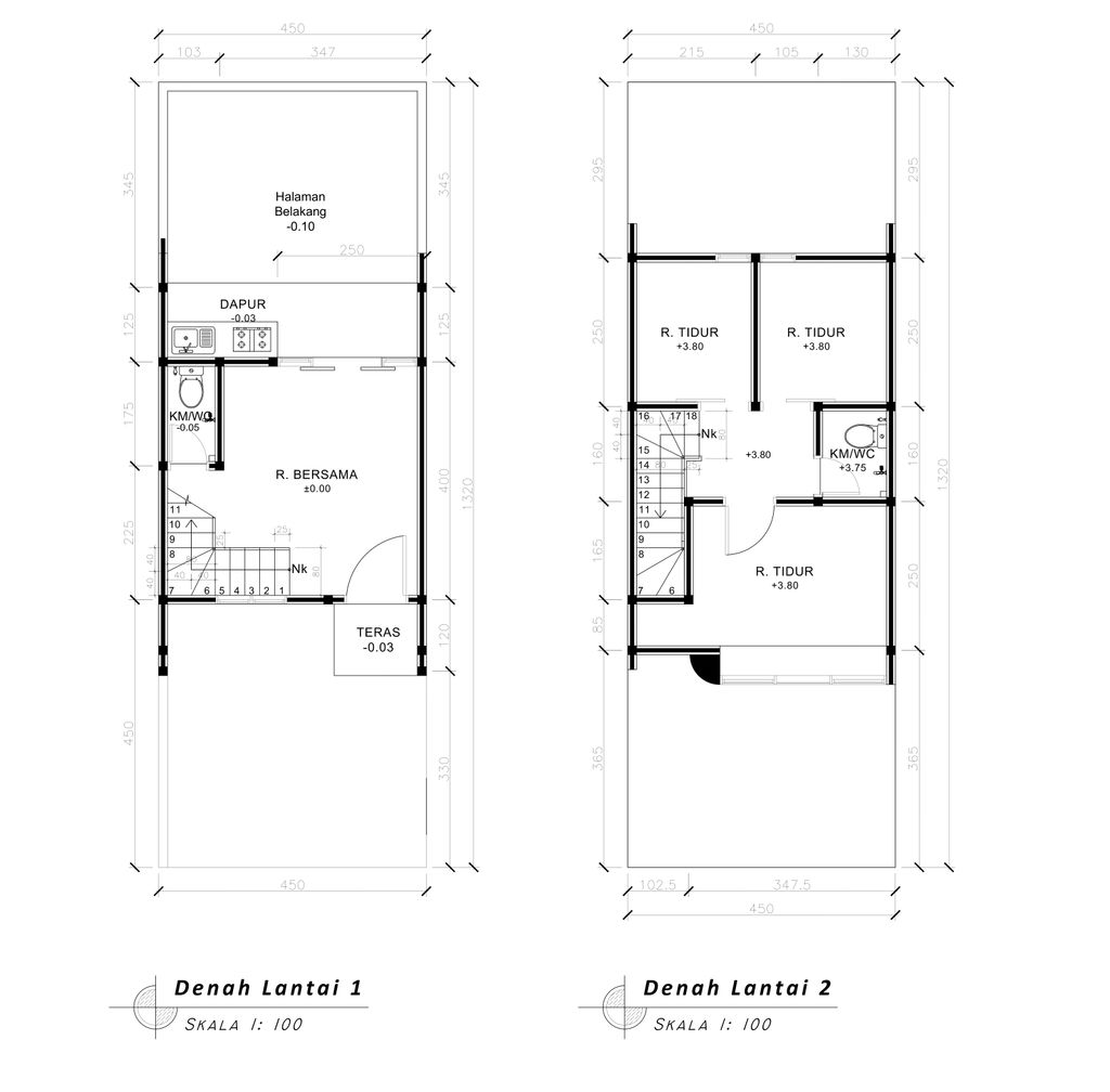foto denah rumah tipe 50 Compact Minimalis HC(585) perumahan Cluster Everton
