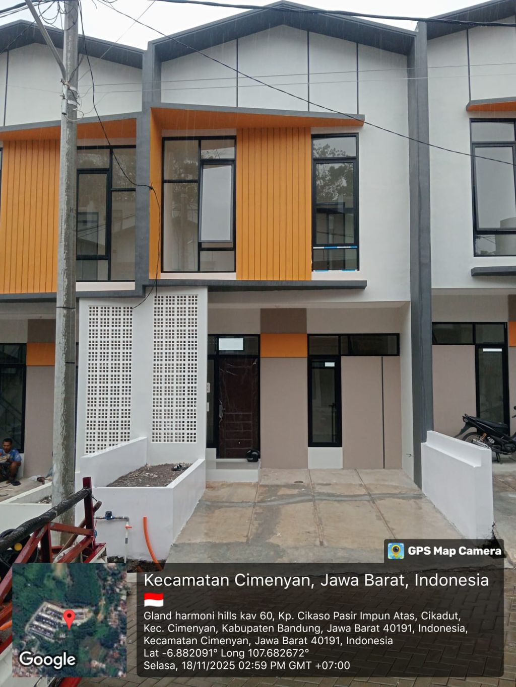 foto tampak rumah tipe 38 Cozy Level Minimalis (2 KT) (457) perumahan G-Land Harmony Hills