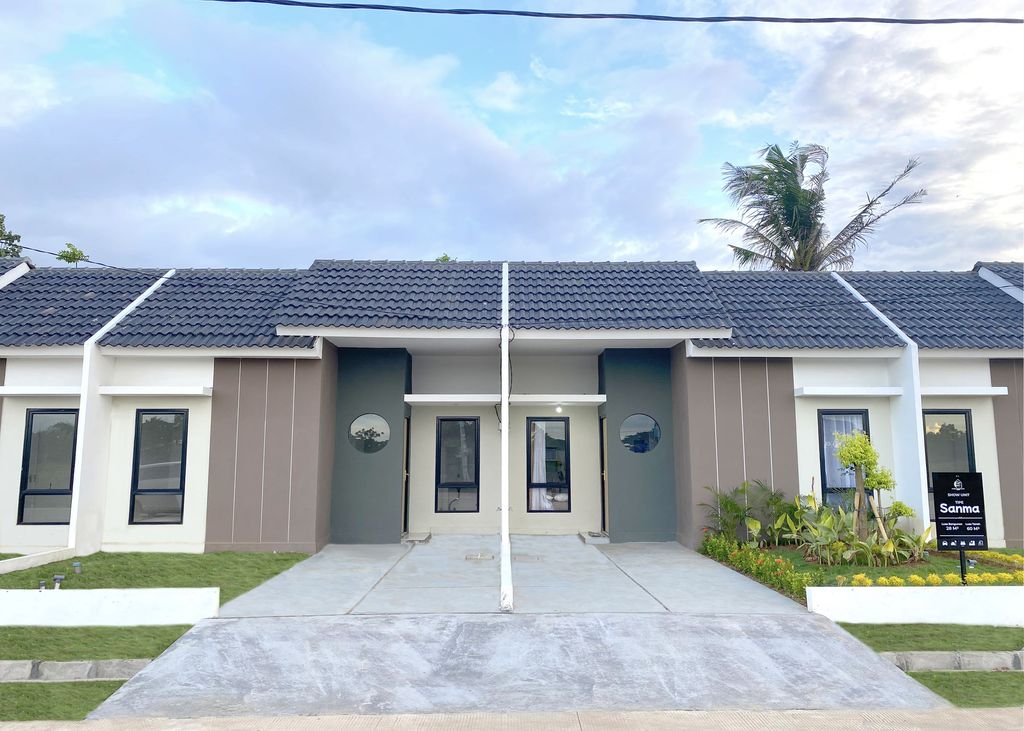 foto tampak rumah tipe Asafir perumahan Pondok Permata Indah
