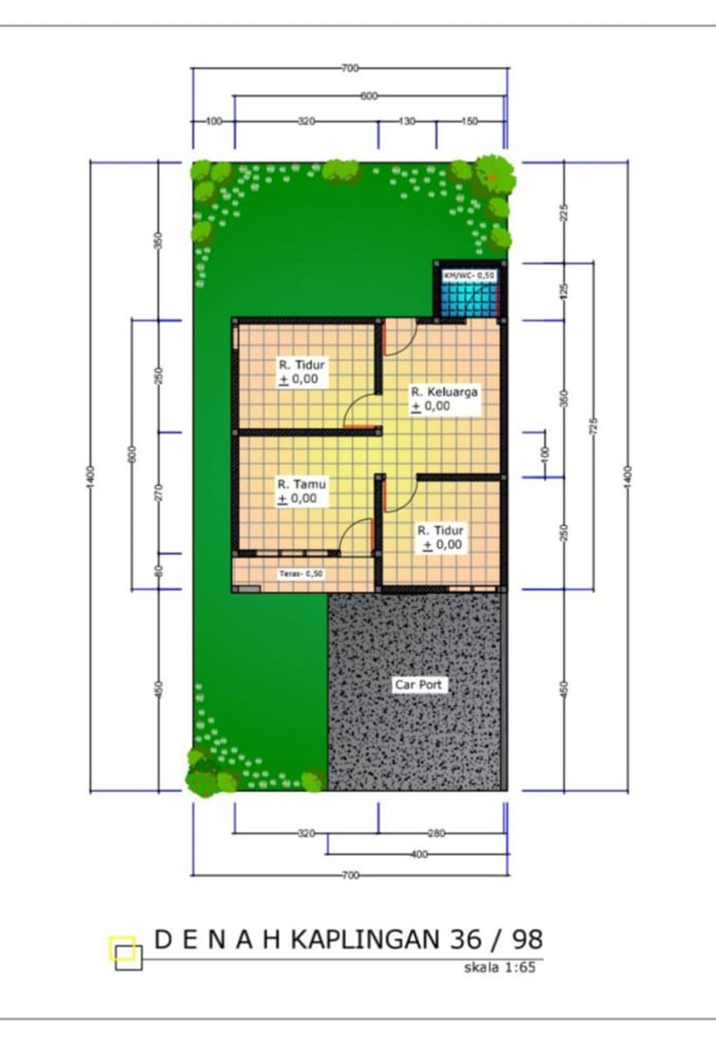 foto denah rumah tipe RUMAH perumahan JINGGALAND KALUKUBULA TAHAP 8