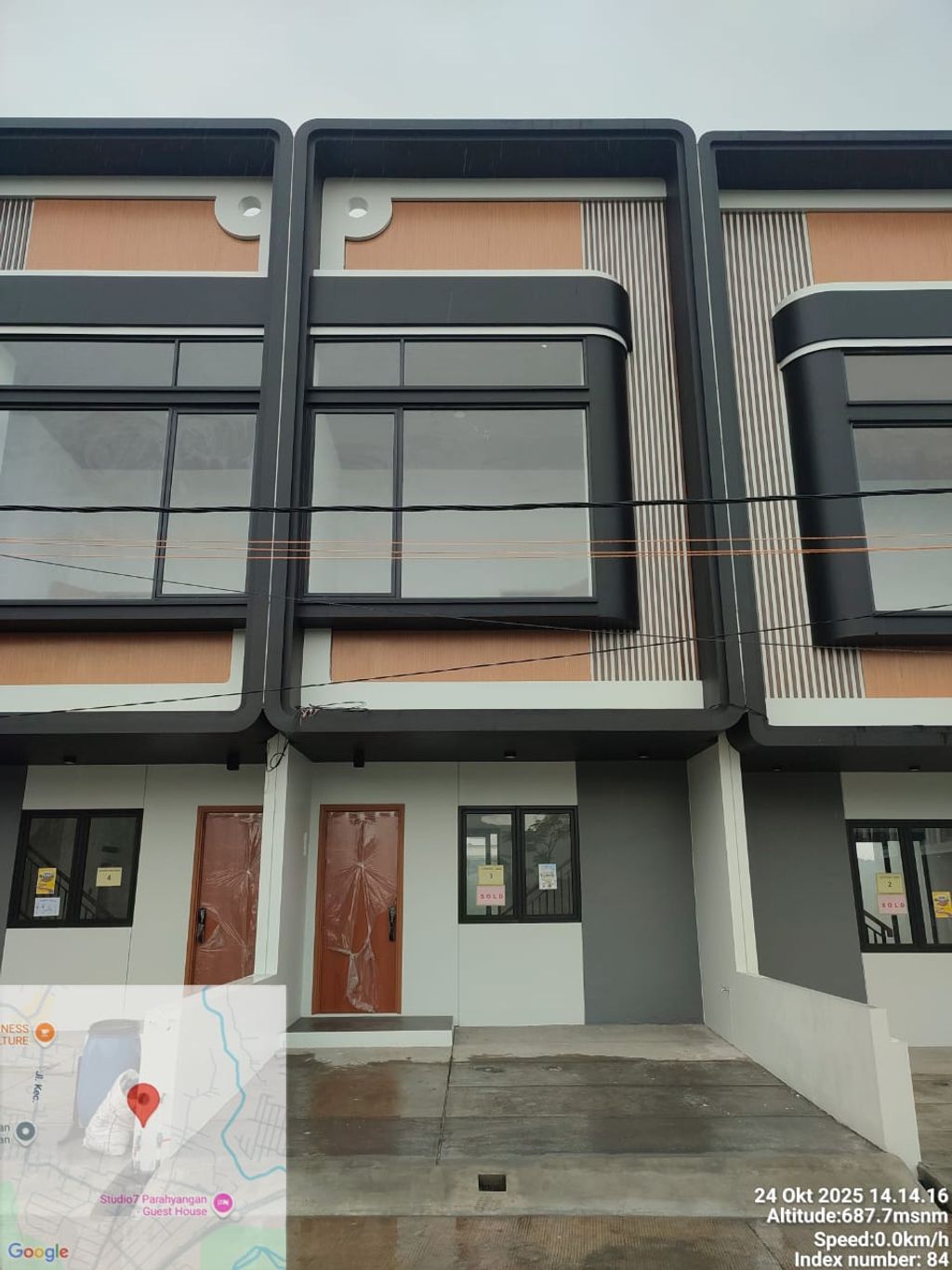 foto tampak rumah tipe 60 Compact Minimalis HC (703) perumahan Cluster Everton