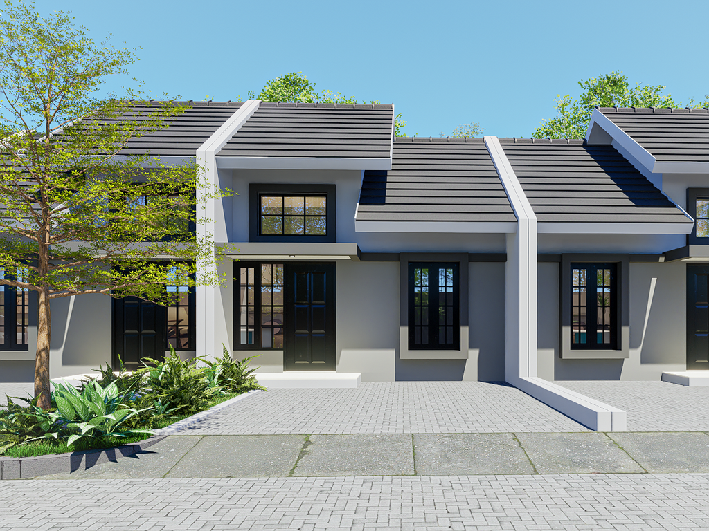 foto tampak rumah tipe Bluebell (34/77) perumahan GRAND PARK ANGGASWANGI (GPA)