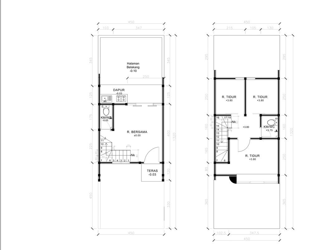 foto denah rumah tipe 50 Compact Minimalis HC (561) perumahan Cluster Everton
