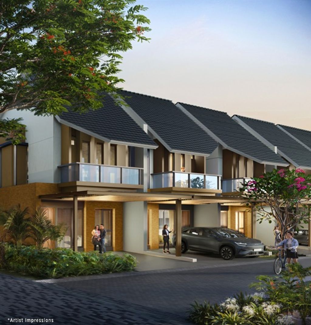 foto tampak rumah tipe CEDAR 7 perumahan CITRA 8 EXT