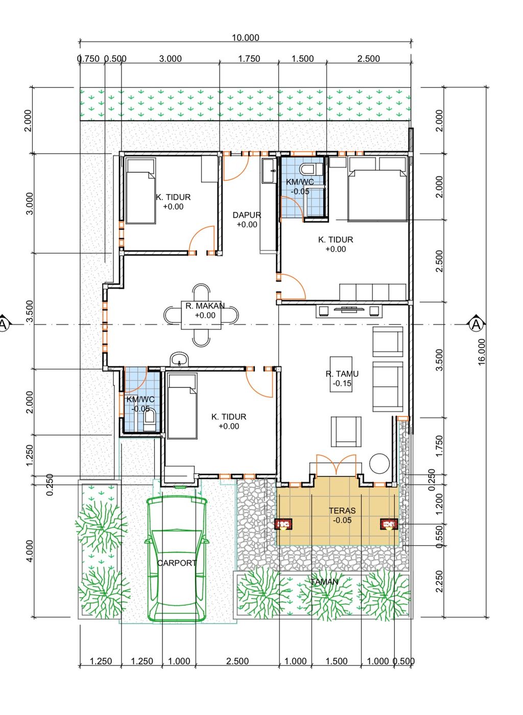 foto denah rumah tipe 90 perumahan Griya Permata Asri