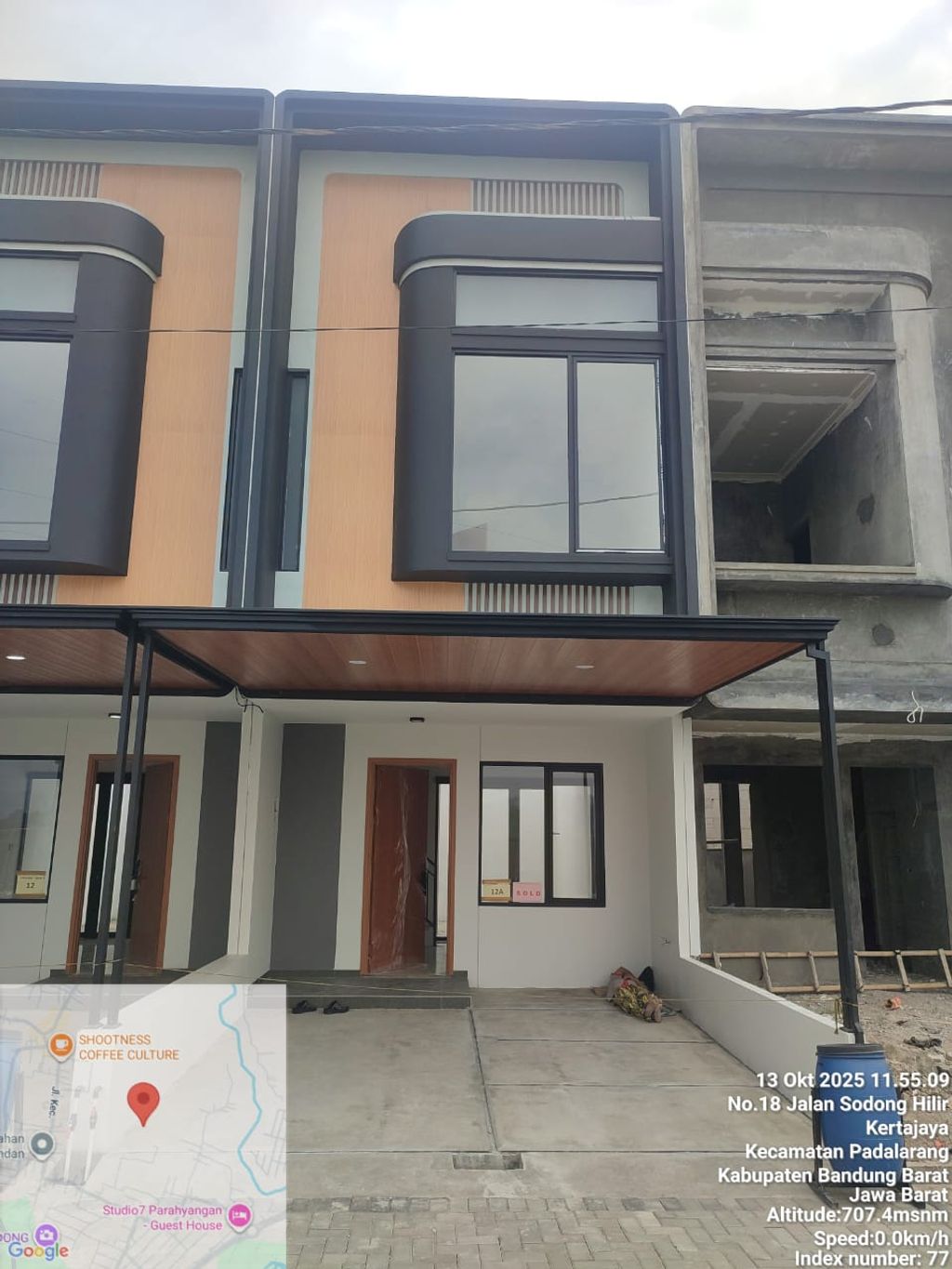 foto tampak rumah tipe 45 Compact Minimalis HC (528) perumahan Cluster Everton